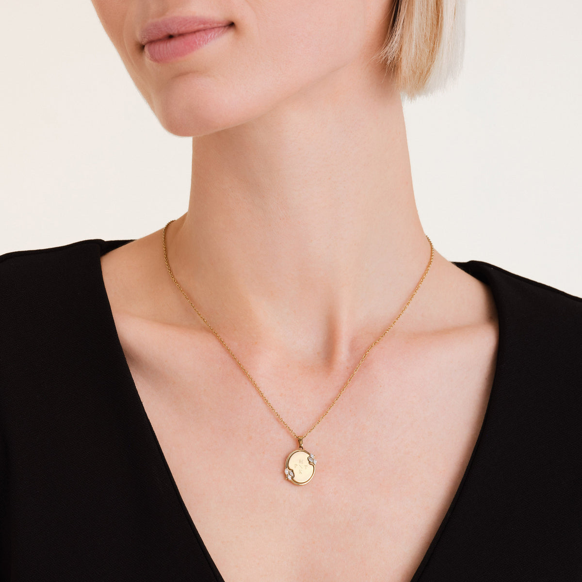 Vintage Oval Halskette JNVOG-J1150, leftcolumn