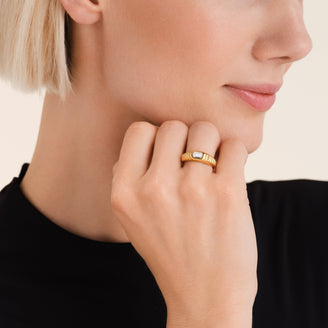 Geriffelter Octagon Ring leftcolumn